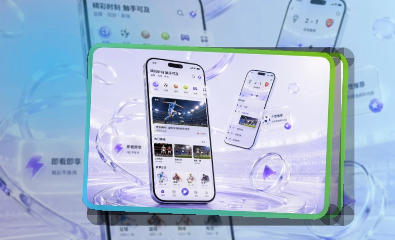移动观赛入口 · 官方App下载 · 网页版也能继续看界面展示